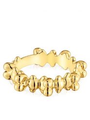 TOUS Pierścionek Bold Bear 1004342512 Złoty. Żółte pierścionki Tous, srebrne. Za 499.99 zł.