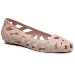 Baleriny Melissa. Czerwone baleriny Melissa, bez wzorów, bez obcasa. Za 169.99 zł.