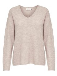 ONLY Sweter "Camilla" w kolorze beżowym rozmiar: M. Brązowe swetry Only, m, bez wzorów, ze splotem, bez ramiączek. Za 80.45 zł.