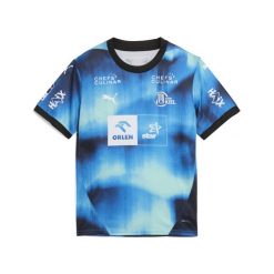 Młodzieżowa koszulka wyjazdowa THW Kiel 25/26 PUMA Navy Racing Blue. Niebieskia koszulki sportowe Puma, bez wzorów, bez ramiączek. Za 239.00 zł.