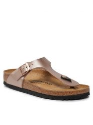 Birkenstock Japonki Gizeh 1023925 Różowy. Czerwone klapki Birkenstock, bez wzorów, ze skóry, bez obcasa. Za 319.99 zł.