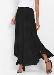 Spódnica z dżerseju z mieszanki wiskozy. Czarne spódnice bonprix, bez wzorów, z dżerseju, eleganckie, maxi. Za 149.99 zł.