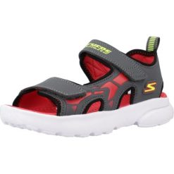 Sandały Skechers Model 406513l Kolor Szary. Szare sandały Skechers, bez wzorów, z materiału, sportowe, bez obcasa, bez zapięcia. Za 208.00 zł.