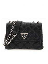 Guess Torebka w kolorze czarnym - 21 x 11 x 3 cm rozmiar: onesize. Czarne torby na ramię Guess, z aplikacjami, z materiału, na ramię, pikowane, bez dodatków. Za 478.62 zł.