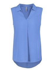 Fresh Made Bluzka w kolorze niebieskim rozmiar: XL. Niebieskie bluzki Fresh Made, s, bez wzorów, z wiskozy, klasyczne, bez kołnierzyka, bez ramiączek. Za 48.50 zł.