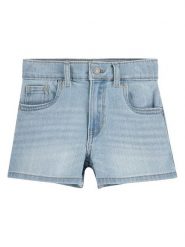 Levi's Kids Szorty dżinsowe w kolorze błękitnym rozmiar: 158. Niebieskie szorty Levi's Kids, z aplikacjami, ze skóry, klasyczne. Za 101.23 zł.