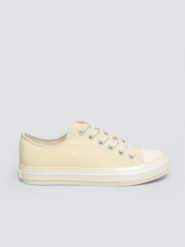 Trampki damskie niskie żółte TT274287 201. Żółte trampki Big Star, bez wzorów, z materiału, bez zapięcia. Za 129.99 zł.