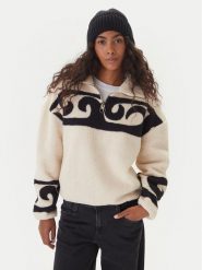 Billabong Bluza EBJPF00119 Beżowy Regular Fit. Brązowe bluzy Billabong, xxl, bez wzorów, z polaru, bez kaptura. Za 369.99 zł.