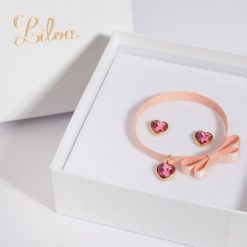 Zestaw Mini Icons z sercem III. Czerwone bransoletki Lilou, pozłacane. Za 317.00 zł.