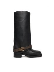 MICHAEL Michael Kors Kozaki Colby 40F5COFB6L Czarny. Czarne kozaki MICHAEL Michael Kors, ze skóry, bez obcasa, na płaskiej podeszwie, bez zapięcia. Za 1,779.00 zł.