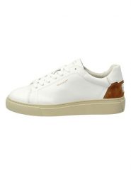 GANT Footwear Skórzane sneakersy "Julice" w kolorze biało-jasnobrązowym rozmiar: 40. Białe trampki GANT Footwear, bez wzorów, bez zapięcia. Za 182.72 zł.