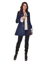 Amscan Płaszcz kostiumowy "Pirate" w kolorze granatowym rozmiar: L. Niebieskie płaszcze AMSCAN, l, bez wzorów, bez kaptura. Za 108.99 zł.