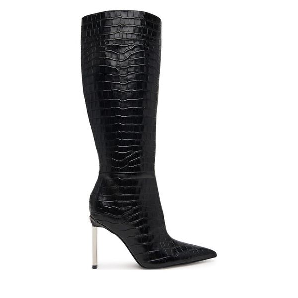 Kozaki Guess. Czarne kozaki Guess, bez obcasa, na szpilce, bez zapięcia. Za 1,139.00 zł.