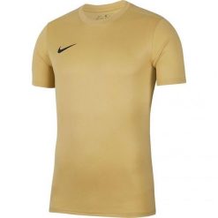 Koszulka Z Krótkim Rękawem Unisex Dla Dorosłych Dry Park VII. Żółte bluzki Nike, l, bez wzorów, sportowe, bez kołnierzyka, bez ramiączek. Za 117.99 zł.
