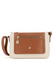 Beverly Hills Polo Club Torebka BHPC-C-001-07 Brązowy. Brązowe listonoszki Beverly Hills Polo Club, bez wzorów, z tworzywa sztucznego, bez dodatków. Za 179.99 zł.