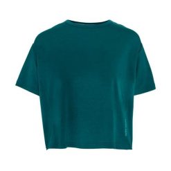 Koszulka damska Kari Traa Mija. Niebieskie bluzki Kari Traa, bez wzorów, sportowe, bez kołnierzyka, bez ramiączek. Za 317.00 zł.