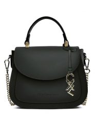 CXL by Christian Lacroix Skórzana torebka w kolorze czarnym - 23 x 20 x 11 cm rozmiar: onesize. Czarne torebki klasyczne CXL by Christian Lacroix, bez wzorów, z materiału, przez ramię, bez dodatków. Za 347.99 zł.