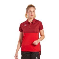 Damska koszulka polo Erima Six Wings. Czerwone koszulki polo Erima, l, bez wzorów, z materiału, bez kołnierzyka, bez ramiączek. Za 178.00 zł.