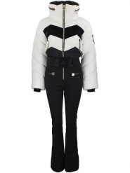 Peak Mountain Kombinezon narciarski "Antiero" w kolorze czarno-białym rozmiar: XL. Białe kurtki sportowe Peak Mountain, m, bez wzorów, z tkaniny, bez kaptura, narciarskie. Za 721.37 zł.