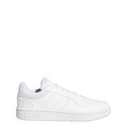 Buty do chodzenia Adidas Hoops 3.0 Mid Lifestyle Basketball Low Shoes. Białe obuwie sportowe Adidas, bez zapięcia, do koszykówki. Za 276.95 zł.