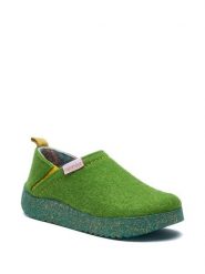 Comfortfusse Kapcie w kolorze zielonym rozmiar: 39. Zielone obuwie domowe Comfortfüße, bez wzorów, z materiału, bez zapięcia. Za 222.94 zł.