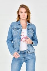 7 FOR ALL MANKIND Damska kurtka jeansowa, Rozmiar S. Niebieskie kurtki 7 for all mankind, s, bez wzorów, z jeansu, bez kaptura. W wyprzedaży za 459.99 zł.