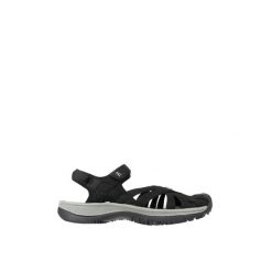 Sandały turystyczne damskie Rose Sandal Women. Czarne sandały Keen, bez wzorów, sportowe, bez obcasa, bez zapięcia. Za 425.55 zł.