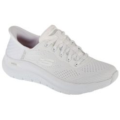 Buty sportowe damskie, Slip-Ins: Arch Fit 2.0 - Easy Chic. Białe obuwie sportowe Skechers, bez zapięcia, trekkingowe, Skechers Sport. Za 519.99 zł.