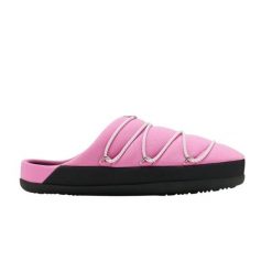 Kapcie Moon Boot Soft. Czarne obuwie domowe Moon Boot, bez wzorów, z materiału, bez zapięcia. Za 375.00 zł.