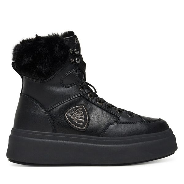 Trzewiki Blauer. Czerwone botki Blauer, bez wzorów, bez obcasa, na płaskiej podeszwie, bez zapięcia. Za 589.99 zł.