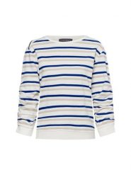 Franco Callegari Bluza Kobiety Bawełna biały|niebieski, XXXL. Białe bluzy sportowe Franco Callegari, bez wzorów, z bawełny, bez kaptura. Za 199.95 zł.