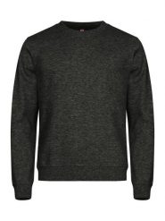 Clique Basic Roundneck bluza z okrągłym dekoltem unisex Anthracite Melange. Szare bluzy CLIQUE, m, bez wzorów, z bawełny, bez kaptura. Za 157.03 zł.