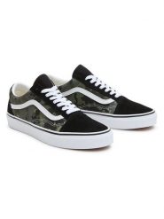Vans Skórzane sneakersy "Old Skool" w kolorze czarno-oliwkowym rozmiar: 43. Brązowe trampki Vans, bez wzorów, bez zapięcia. Za 163.26 zł.