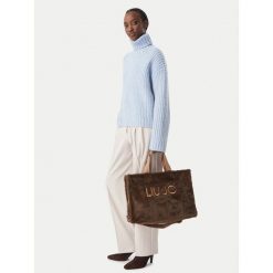 Torebka Liu Jo. Brązowe shopper Liu Jo, bez wzorów, bez dodatków. Za 469.99 zł.