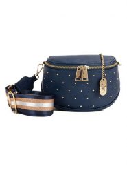 Anna Morellini Skórzana torebka "Domenica" w kolorze granatowym - 19 x 15 x 8 cm rozmiar: onesize. Niebieskie torby na ramię Anna Morellini, bez wzorów, z materiału, na ramię, bez dodatków. Za 260.99 zł.