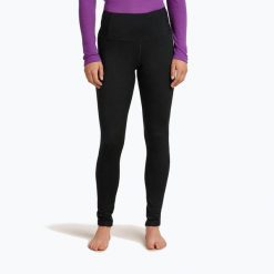 Legginsy termoaktywne damskie icebreaker Merino 200 Oasis High Rise. Czarne legginsy Icebreaker, bez wzorów. Za 412.99 zł.