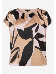 More & More Top w kolorze czarno-beżowym rozmiar: 42. Brązowe topy More & More, s, bez wzorów, z wiskozy, bez kołnierzyka, bez ramiączek. Za 74.63 zł.