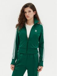 Adidas Bluza adicolor Classics Firebird JC8262 Zielony Regular Fit. Zielone bluzy Adidas, xs, bez wzorów, z syntetyku, bez kaptura. Za 249.99 zł.