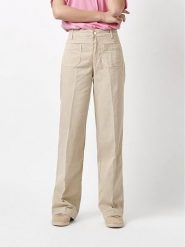 Rosner Dżinsy - Wide Leg fit - w kolorze beżowym rozmiar: W42/L32. Brązowe jeansy Rosner, l, bez wzorów, z podwyższonym stanem. Za 208.99 zł.