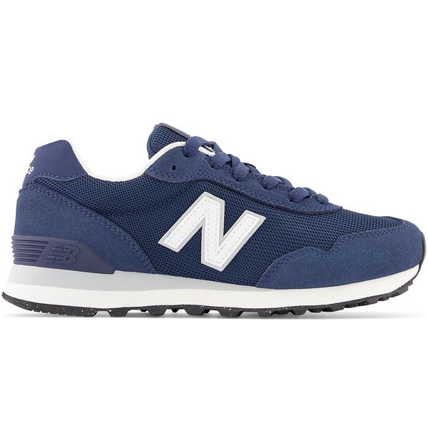 Buty damskie New Balance WL515NVY – granatowe. Niebieskie obuwie sportowe New Balance, z dresówki, bez zapięcia. Za 279.99 zł.