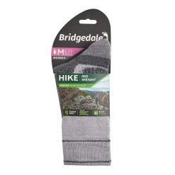 Skarpety do turystyki damskie Bridgedale HIKE MW END BO ORI LD sil M. Szare skarpety Bridgedale, bez wzorów. Za 98.99 zł.