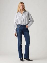 Levi's Dżinsy "725" - Bootcut fit - w kolorze niebieskim rozmiar: W25/L32. Niebieskie jeansy Levi's®, l, z aplikacjami. Za 244.95 zł.