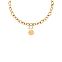 Naszyjnik Łańcuch No.3 z pozłacaną zawieszką Boho II. Żółte naszyjniki Lilou, pozłacane. Za 382.00 zł.