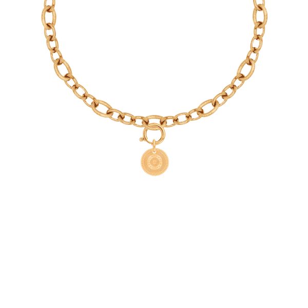 Naszyjnik Łańcuch No.3 z pozłacaną zawieszką Boho II. Żółte naszyjniki Lilou, pozłacane. Za 382.00 zł.