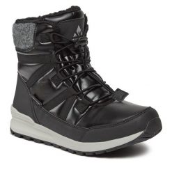 Botki Whistler. Czarne botki Whistler, bez wzorów, bez obcasa, na płaskiej podeszwie, bez zapięcia. Za 429.99 zł.