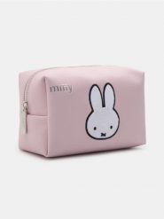 Kosmetyczka z haftem Miffy - różowy. Czerwone kufry i kosmetyczki Sinsay, bez wzorów, bez dodatków. Za 15.99 zł.