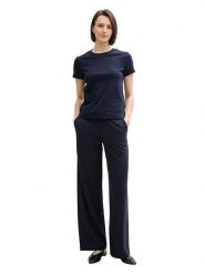 Tom Tailor Koszulka w kolorze granatowym rozmiar: XS. Niebieskie bluzki Tom Tailor, xs, bez wzorów, z bawełny, bez kołnierzyka, bez ramiączek. Za 34.93 zł.