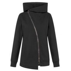 Bluza Deha Bluza Biker Z Bawełny Organicznej Damskie. Czarne bluzy Deha, m, bez wzorów, z bawełny, z kapturem. Za 617.99 zł.