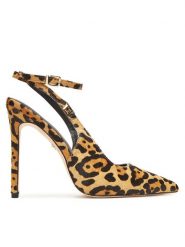 Marciano Guess Szpilki 5YGZ37 7367A Beżowy. Brązowe sandały Marciano Guess, z aplikacjami, ze skóry, bez obcasa, na szpilce, bez zapięcia. Za 979.99 zł.
