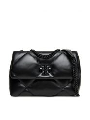 Tory Burch Torebka Kira Diamond 170620 Czarny. Czarne listonoszki Tory Burch, bez wzorów, ze skóry, bez dodatków. Za 2,929.00 zł.